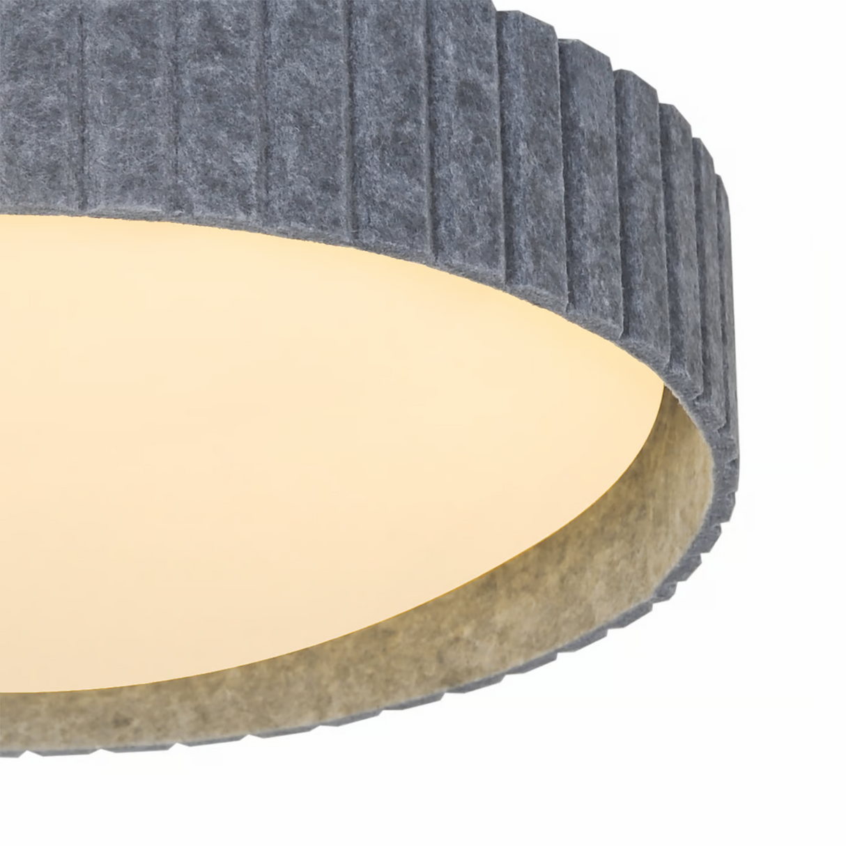 Plafondlamp rond Stof led lamp Corato 42cm