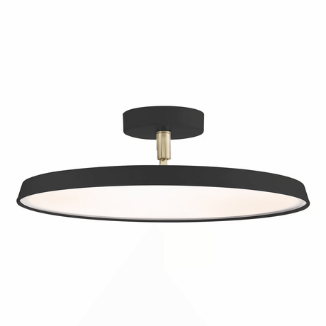 Plafondlamp zwart rond led Nordlux 'Kaito 2 pro' LED verstelbaar 24W 1600Lm 2700K - FOIR