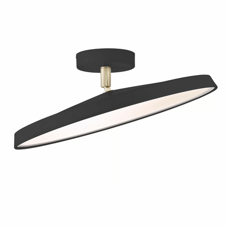 Plafondlamp zwart rond led Nordlux 'Kaito 2 pro' LED verstelbaar 24W 1600Lm 2700K - FOIR