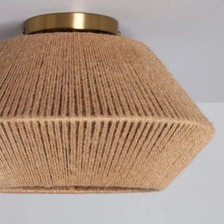 Plafondlamp bruin touw met E27 fitting modern 'Yorrick' - FOIR
