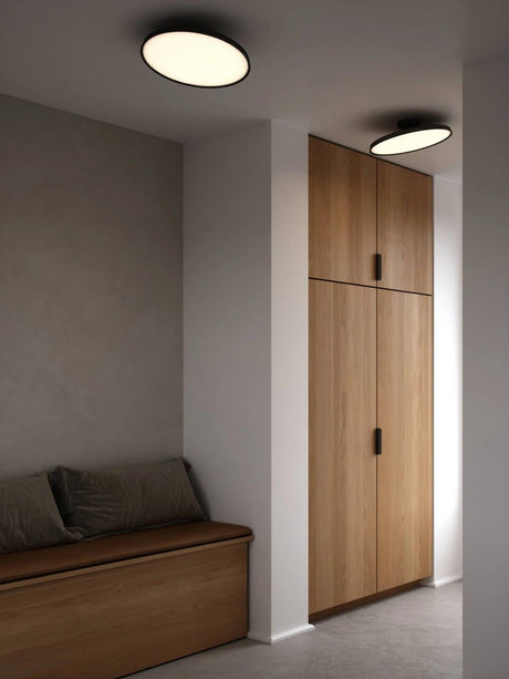 Plafondlamp zwart rond led Nordlux 'Kaito 2 pro' LED verstelbaar 24W 1600Lm 2700K - FOIR