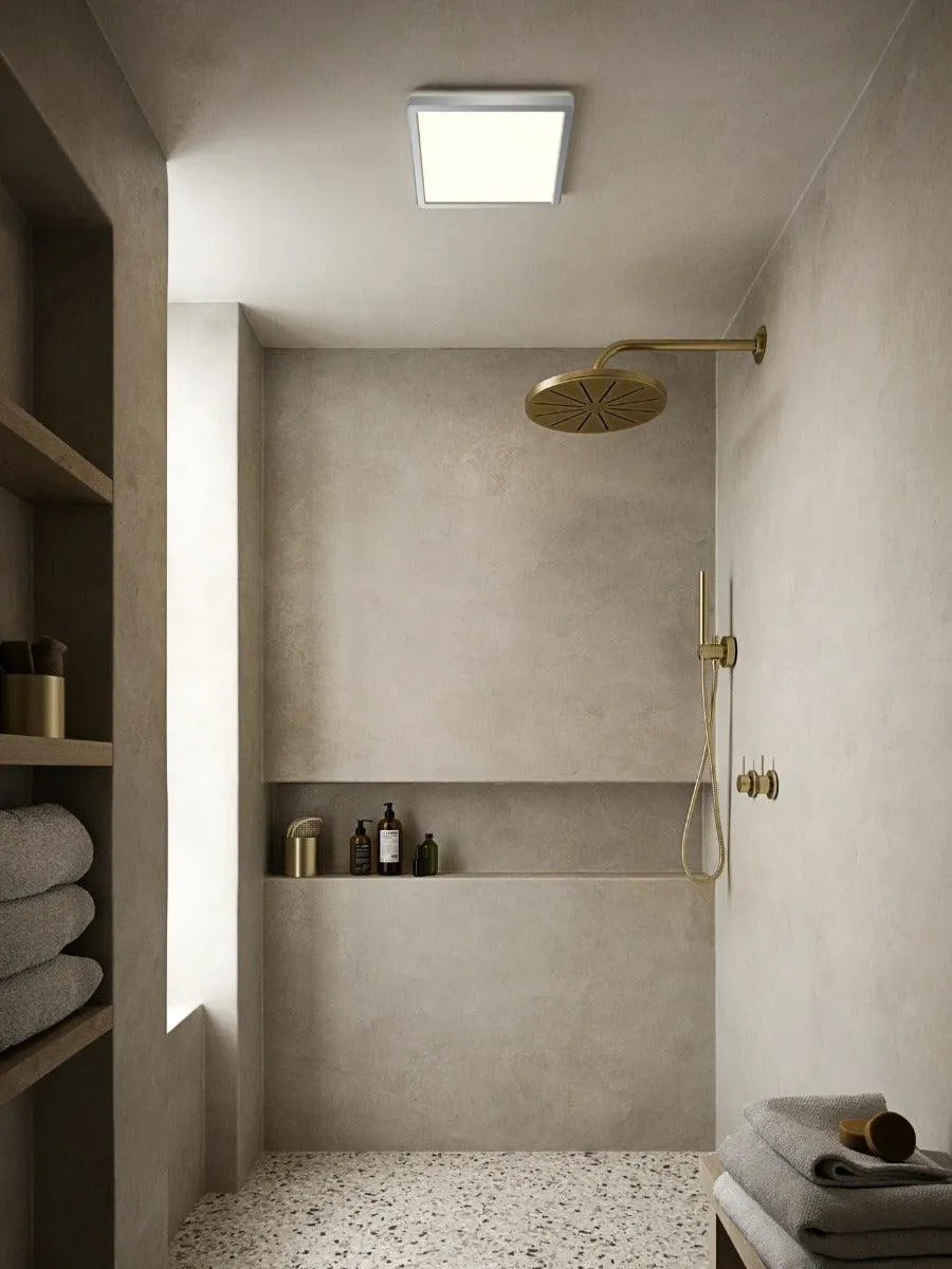 Vierkante plafondlamp chroom nordlux oja chrome 