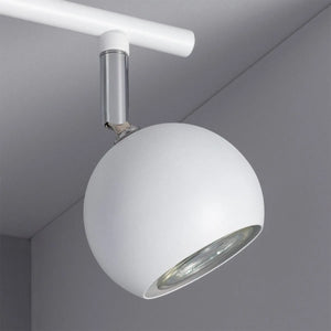 Verstelbare plafondlamp wit gemaakt van aluminium