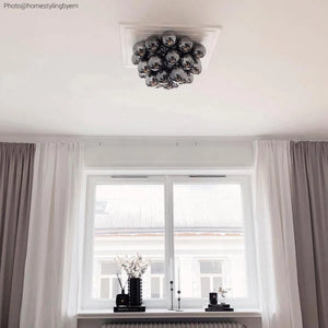 Moderne plafondlamp By Rydens gross met G9 fittingen 4200990-4505 modern rookglas 