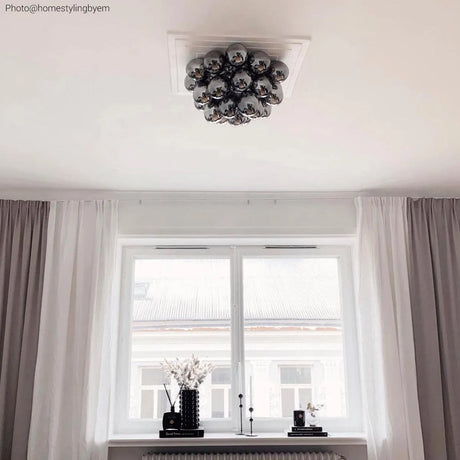 Moderne plafondlamp By Rydens gross met G9 fittingen 4200990-4505 modern rookglas 