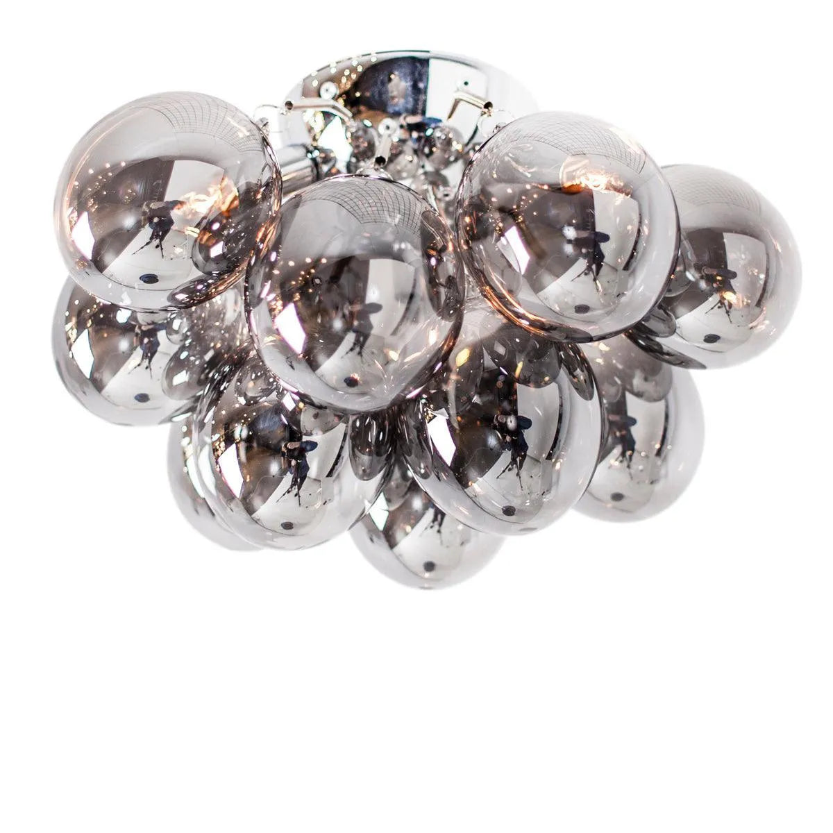 Unieke By rydens plafondlamp smokeglas modern chrome glas