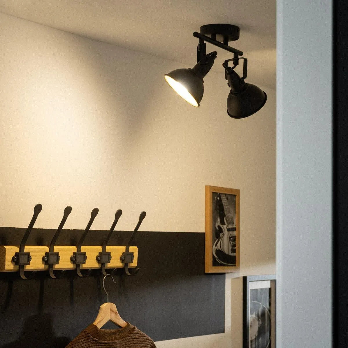 Plafondspot zwart goud modern e14 fitting led lamp