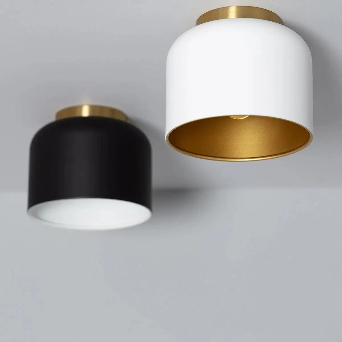 Moderne plafondlamp rond met goud wit of zwart 