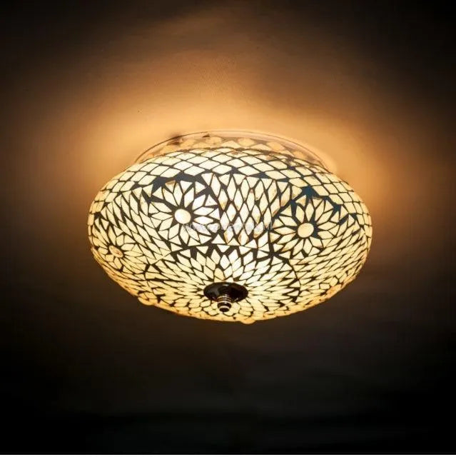 Plafondlamp mozaiek e27 fitting led lamp oosters