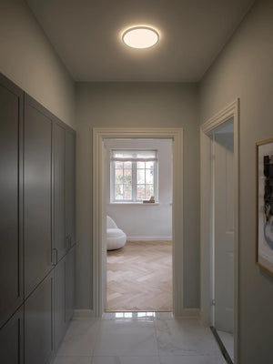 Plafondlamp met sensor wit rond 29 2700K led ip54