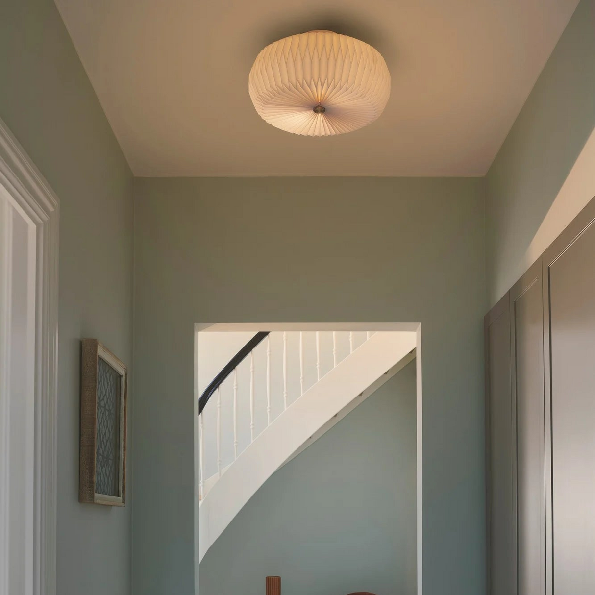 Plafondlamp Wit rond Papier Belloy rond 40cm