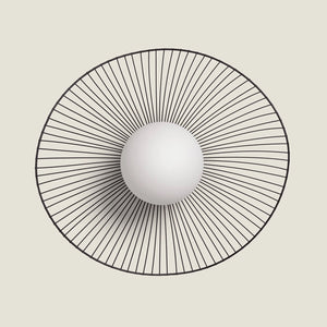 Design plafondlamp metaal en glas led lamp