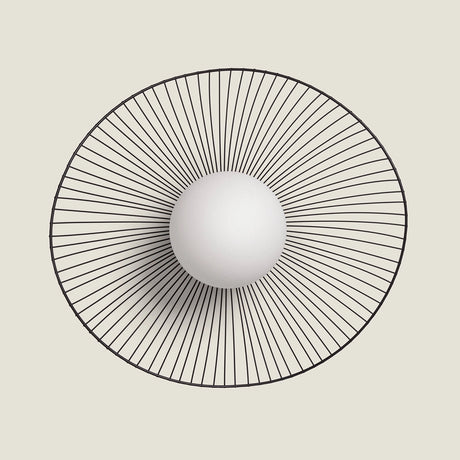 Design plafondlamp metaal en glas led lamp