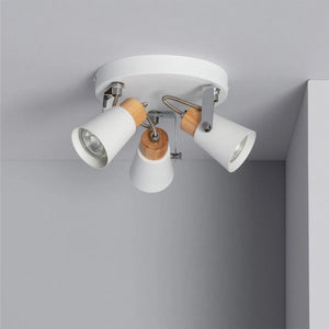 plafondlamp 3 spots wit modern gu10 plafondspot