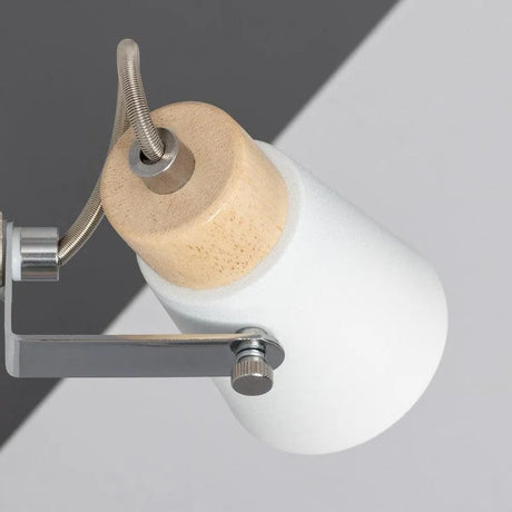 Verstelbare wandspot  gu10 led lamp hout wit 