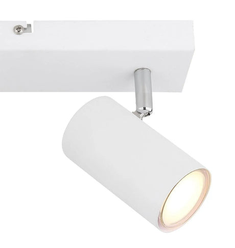 Plafondlamp wit 2 spots met GU10 fittingen Robby - FOIR