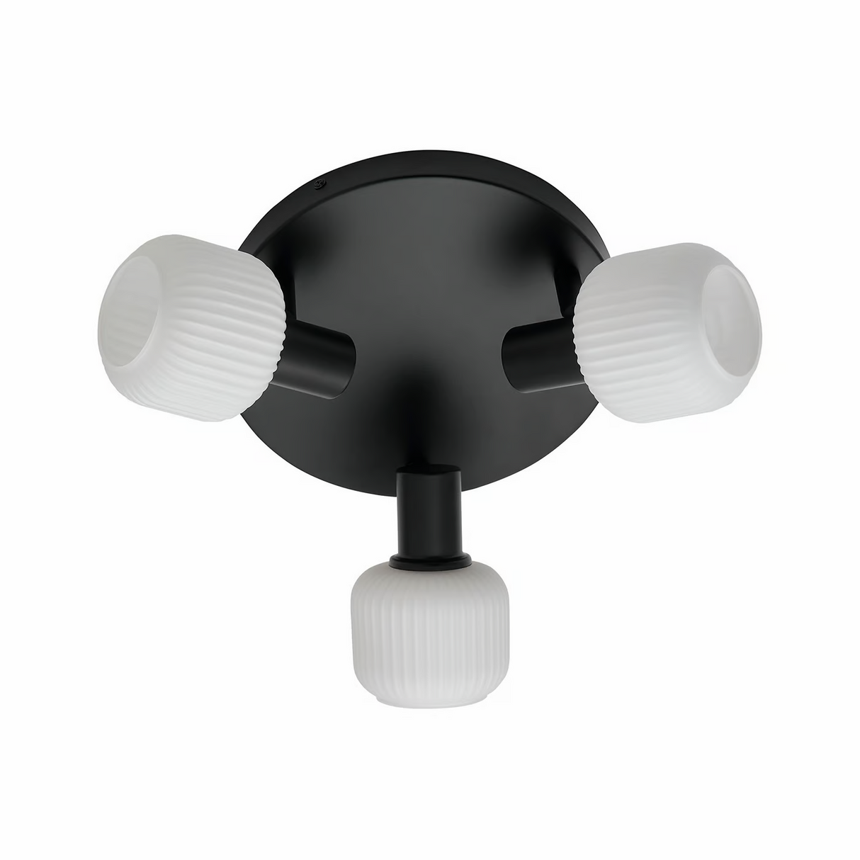 Plafondlamp zwart Milford 3 spots Nordlux verstelbaar