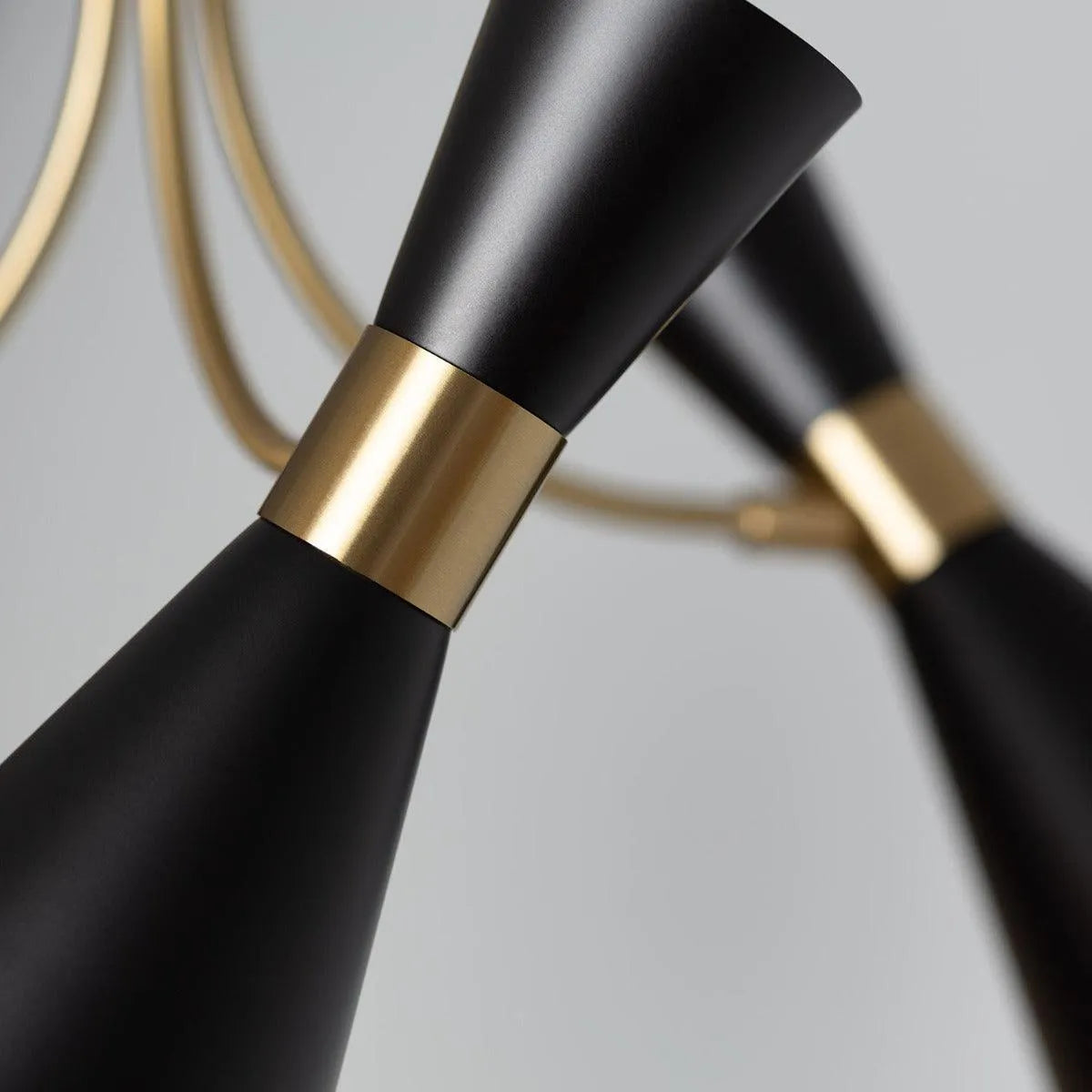 Plafondlamp met e27 fitting verstelbaar modern zwart goud