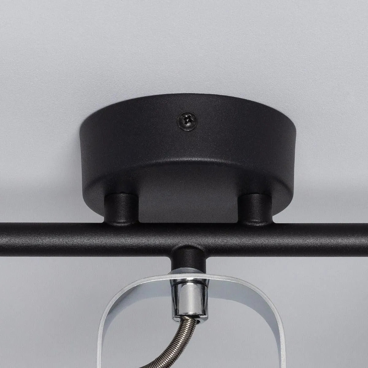 Zwarte plafondspot gu10 led lamp verstelbaar