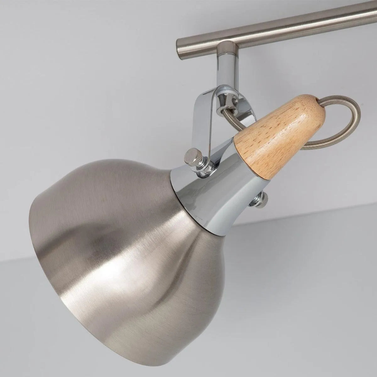 Plafondspot e14 fitting verstelbaar hout