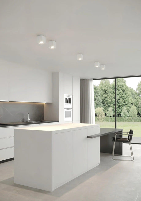 Wit zilveren plafondlamp met GU10 fitting Nordlux Ethan 2110400101 - FOIR