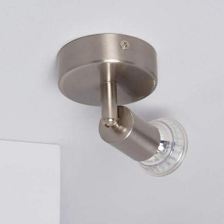 Plafondspot zilver verstelbaar 'Oase' aluminium modern GU10 verstelbaar - FOIR