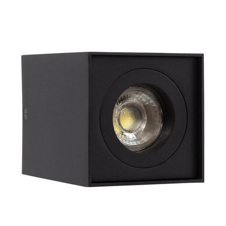 Opbouwspot modern zwart gu10 modern vierkant zwart