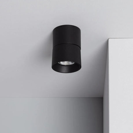 Zwarte plafondspot warm wit modern