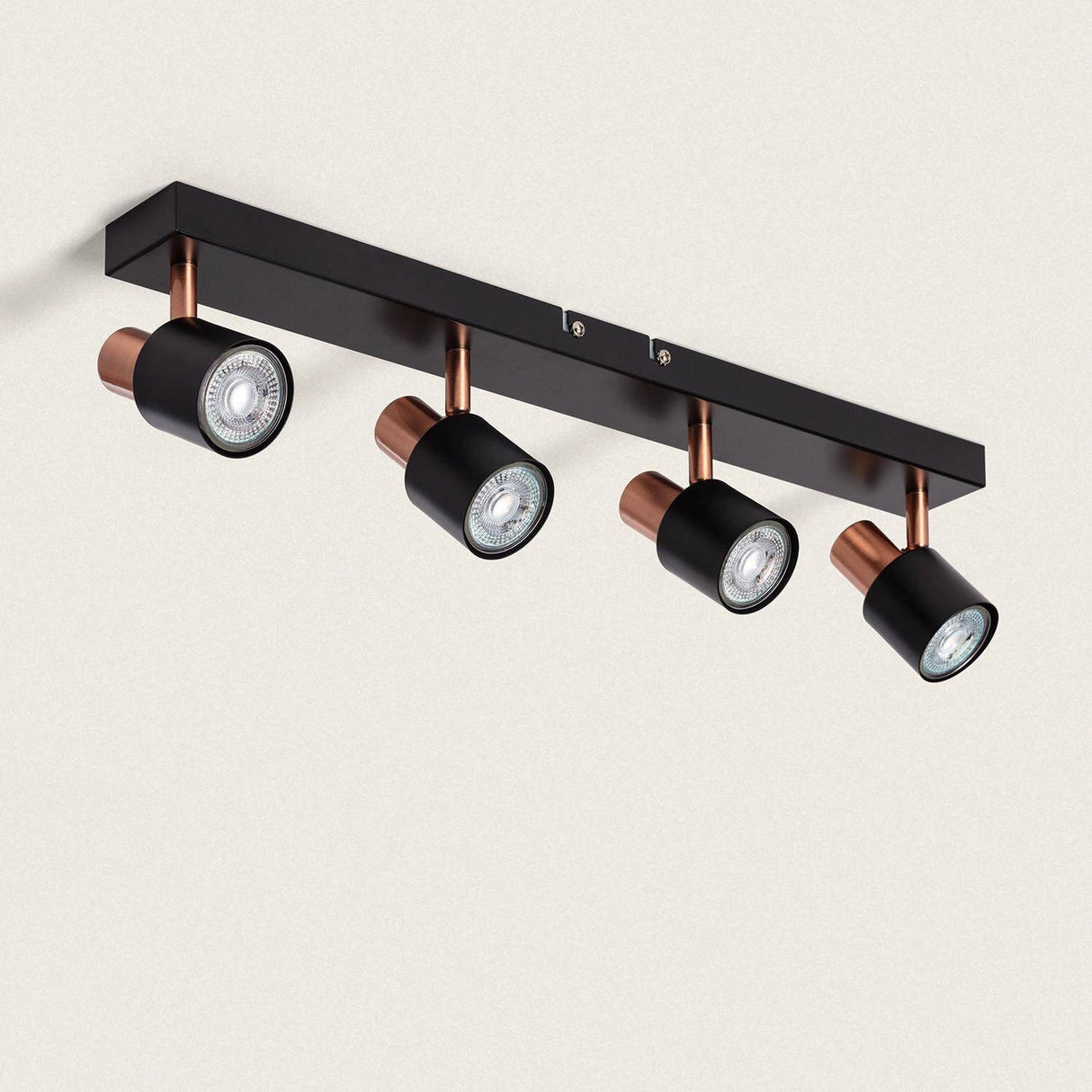 Plafondlamp zwart verstelbaar gu10 led lamp 
