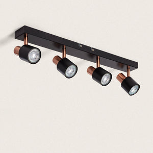 Plafondlamp zwart verstelbaar gu10 led lamp 