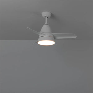 Plafond ventilator wit rond met led lamp afstandsbediening