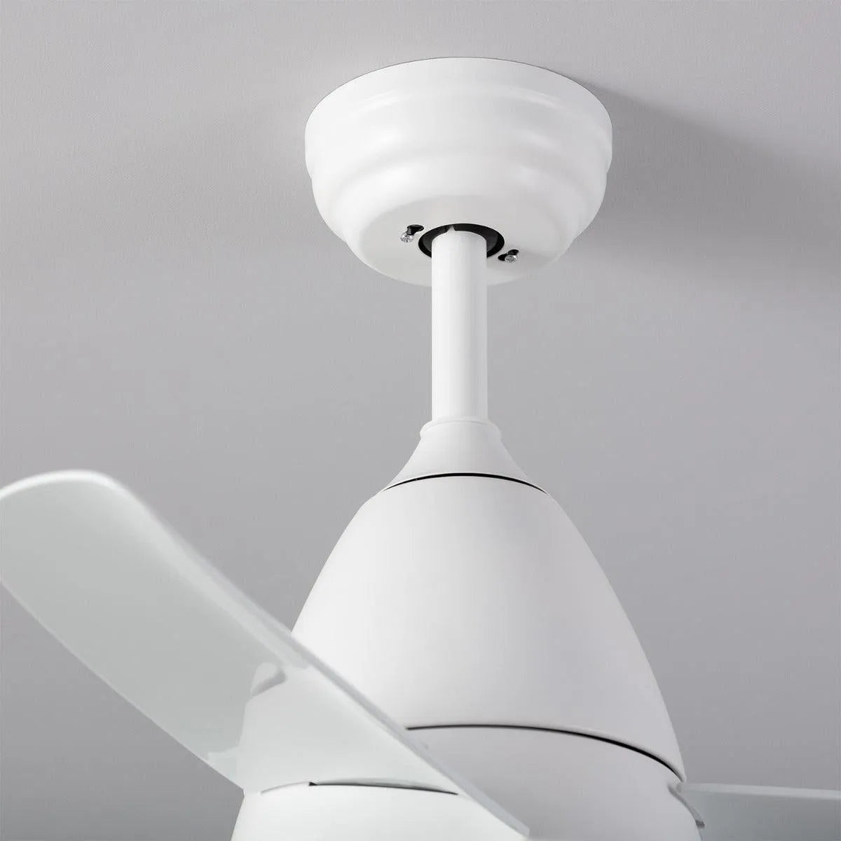 Witte plafondventilator met led lamp afstandsbediening 