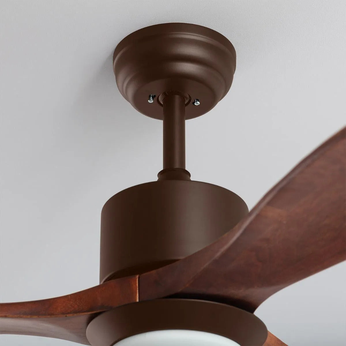 Ventilator hout met led lamp plafondventilator