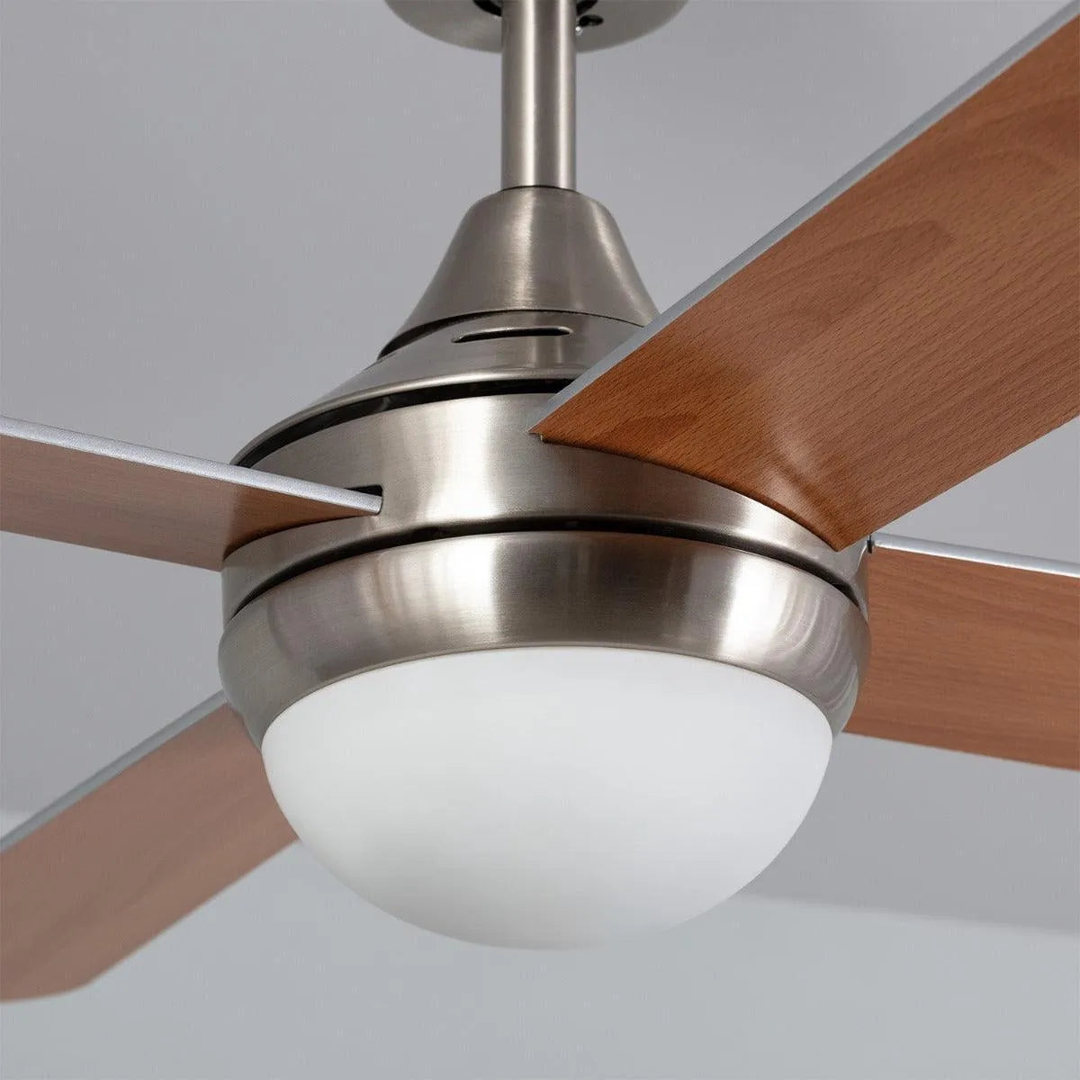 nikkel plafondlamp opaalglas 
