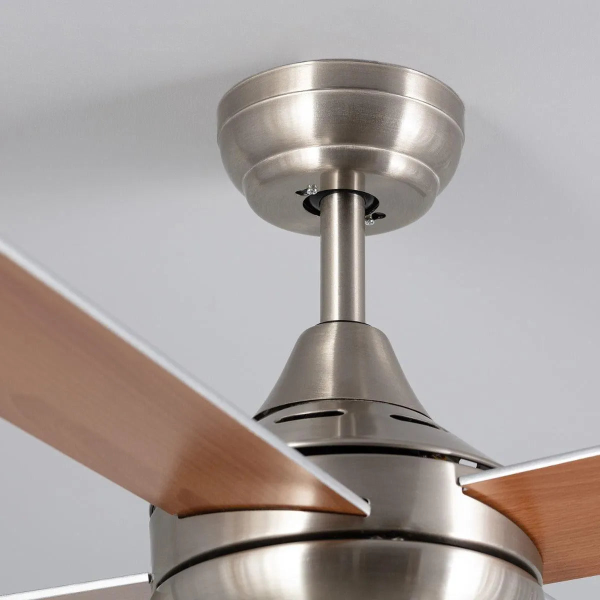 Plafondventilator modern 'Navy' hout modern led lamp 43cm x 110cm - FOIR