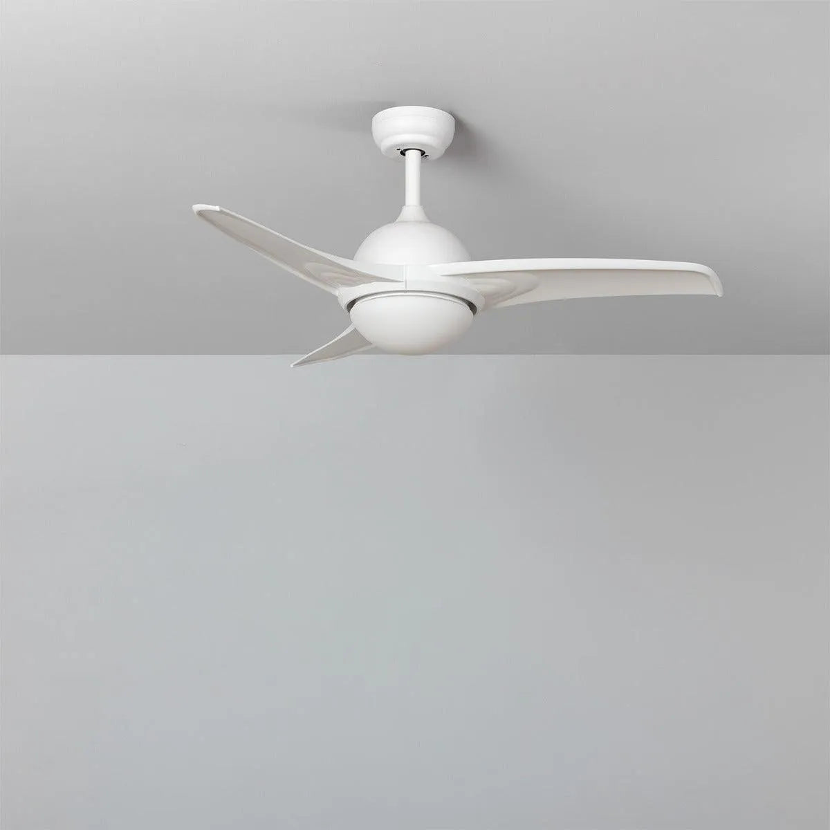 plafondventilatoren met lamp wit rond voor buiten 