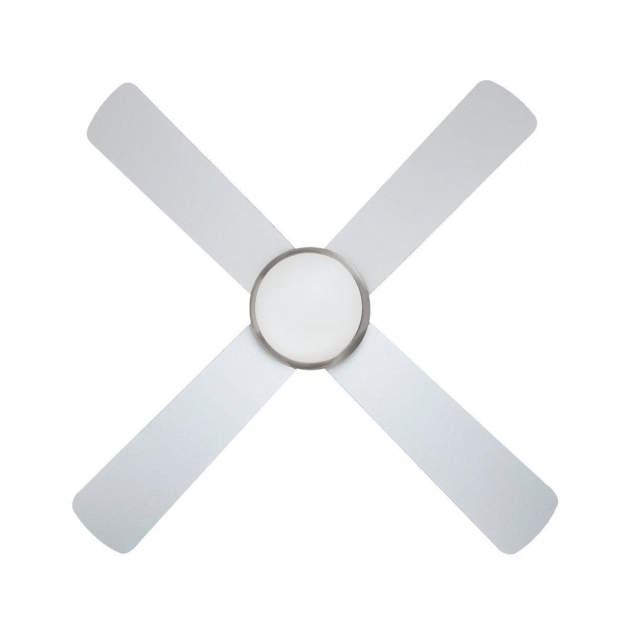 Plafondventilator modern Nikkel led lamp