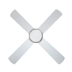 Plafondventilator modern Nikkel led lamp