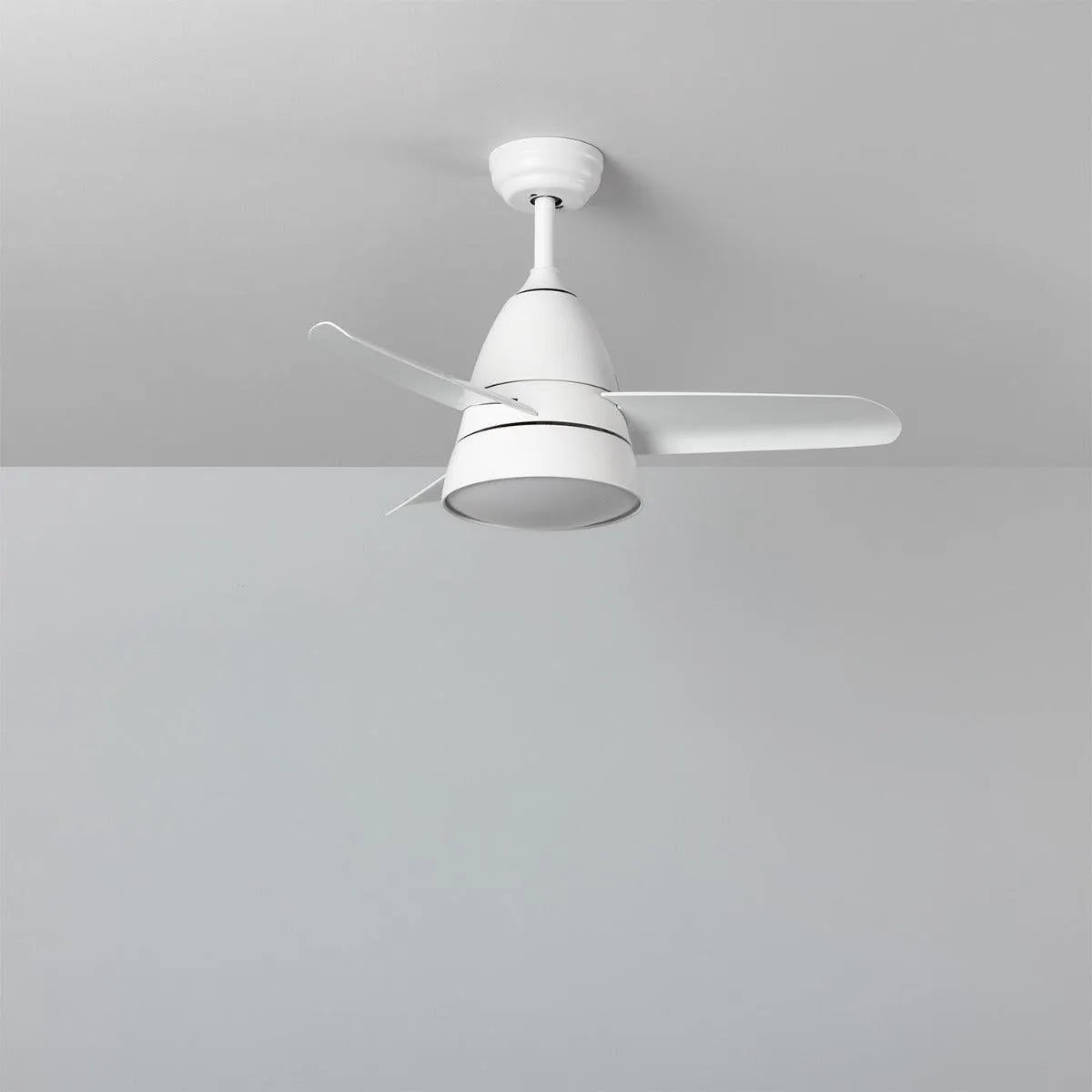 Plafondventilator led lamp afstandsbediening modern wit 