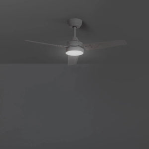 Plafondventilator wit rond led design 105 cm - FOIR