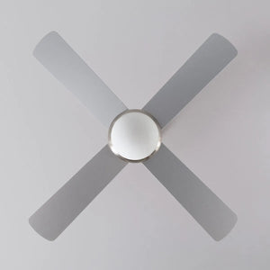 Plafondventilator 'Gino' nikkel E27 fitting met afstandsbediening 110 cm - FOIR