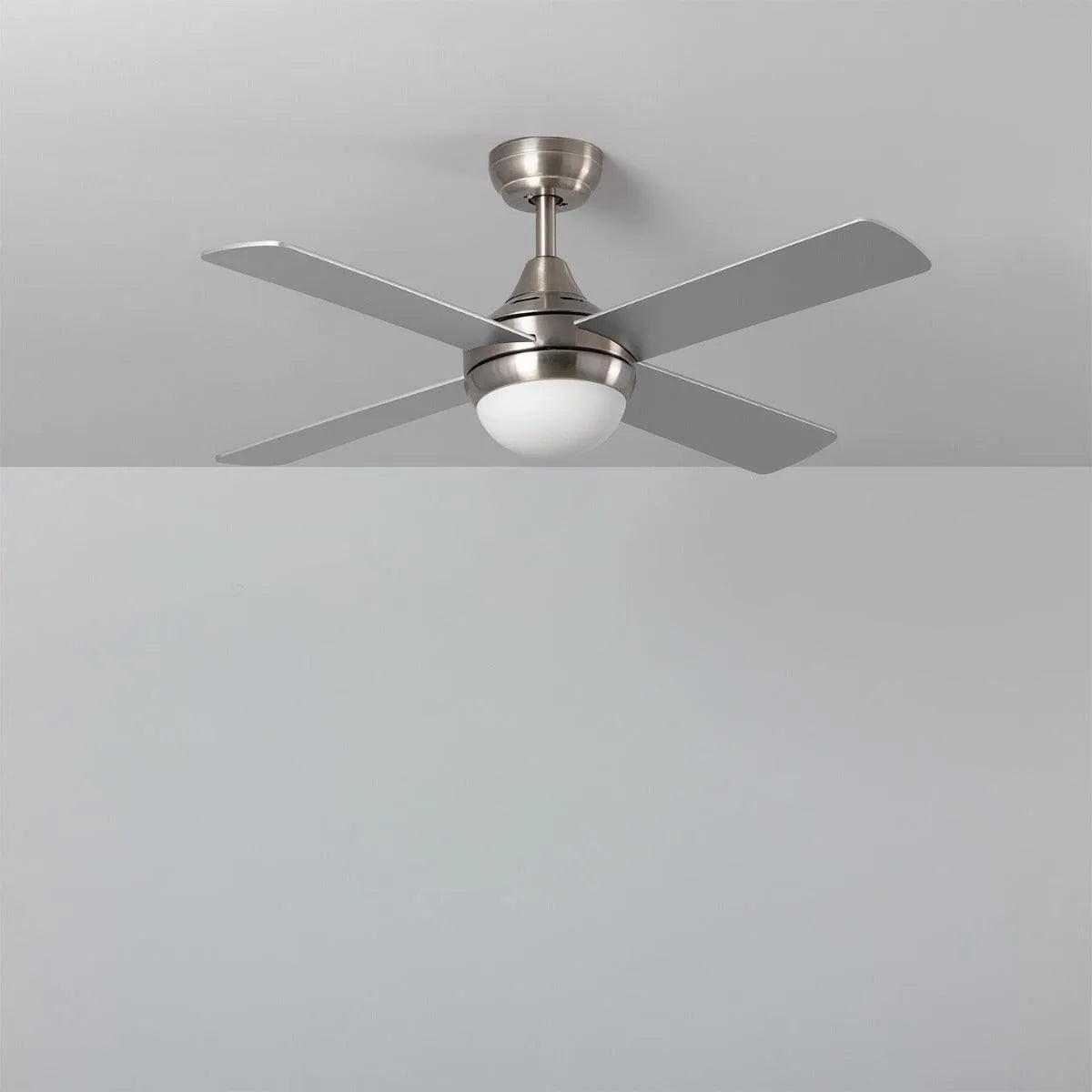 Plafondventilator Smart WiFi Nikkel 110cm Motor AC nikkel zilver - FOIR