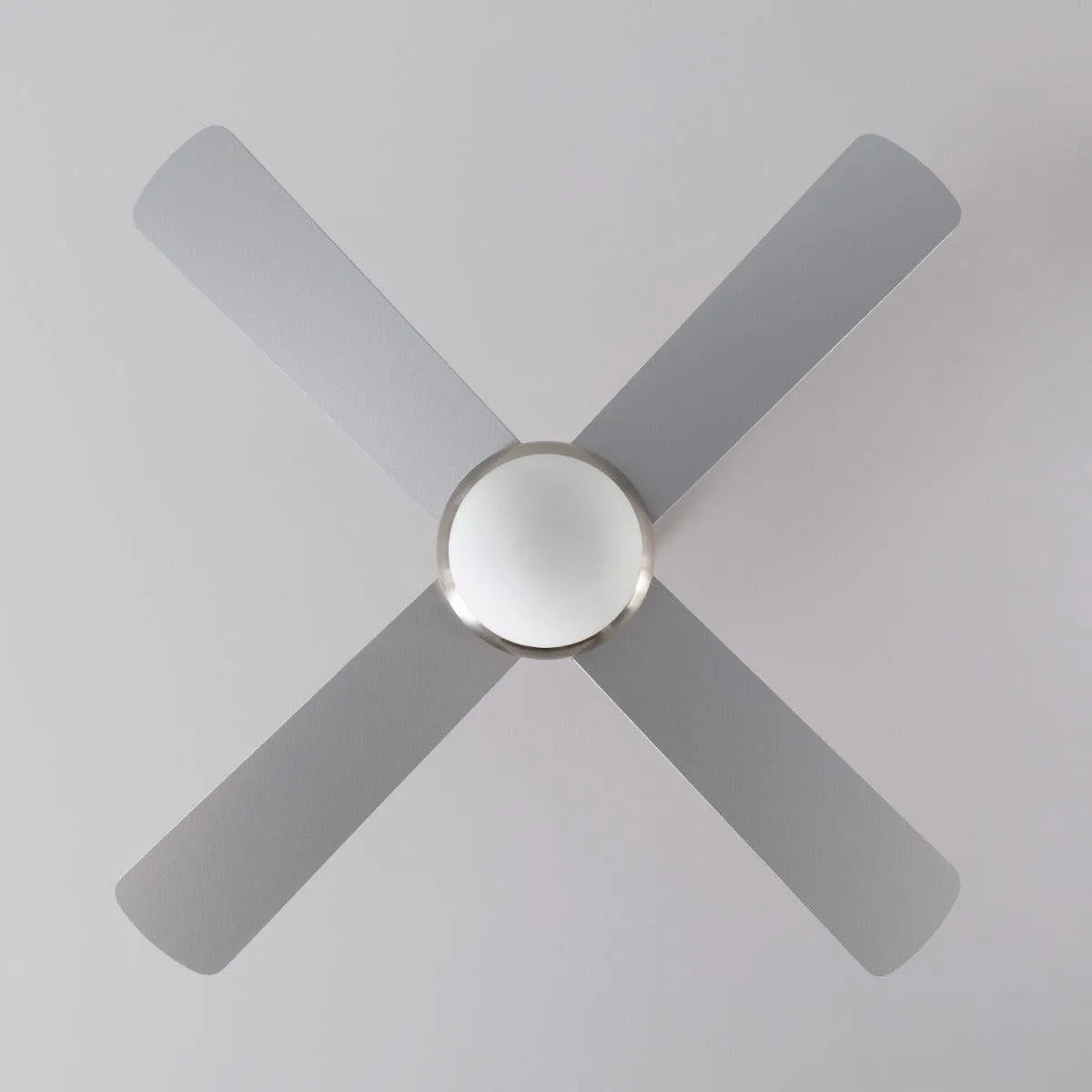 Plafondventilator Smart WiFi Nikkel 110cm Motor AC nikkel zilver - FOIR