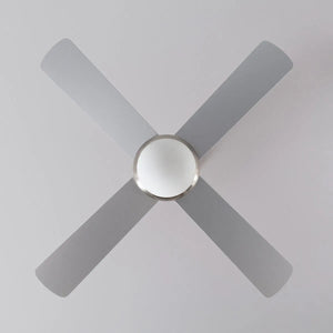 Plafondventilator Smart WiFi Nikkel 110cm Motor AC nikkel zilver - FOIR