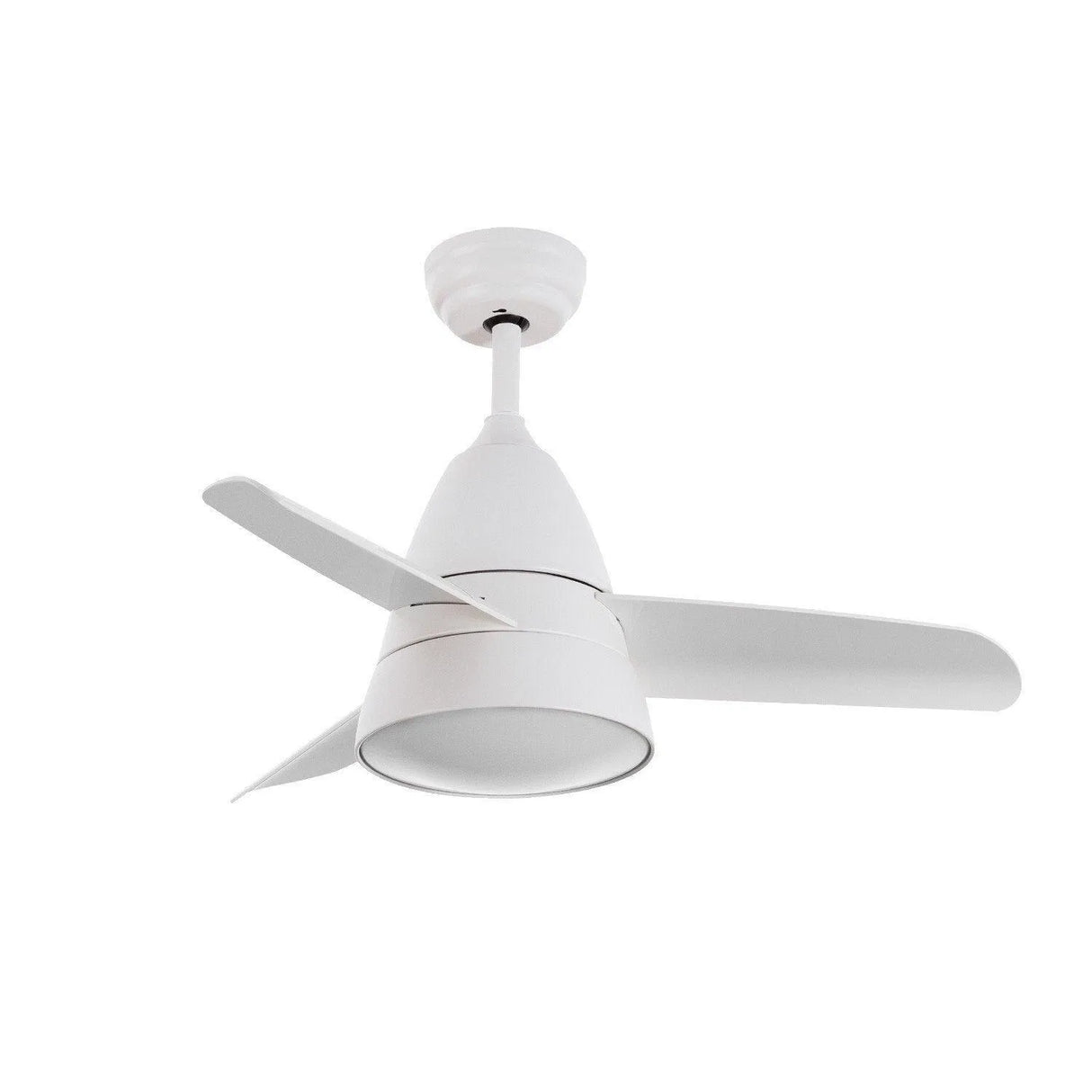 Plafondventilator modern 920mm wit rond led lamp warm wit