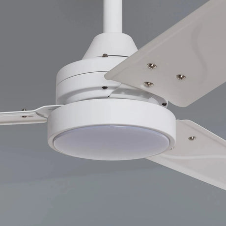 Plafondventilator wit rond led design 105 cm - FOIR