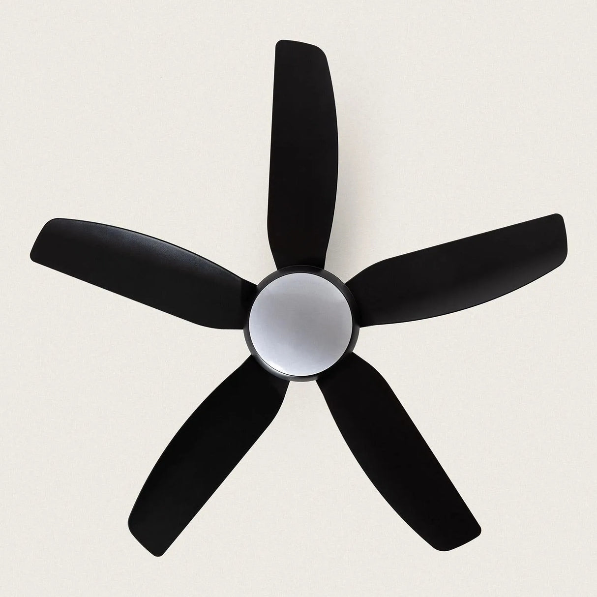 Plafondventilator 'Jeroen' zwart WiFi SONOFF Smart LED CCT 65W 116cm - FOIR