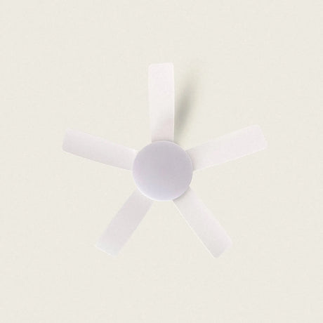 Plafondventilator wit rond 'Polo' met licht 106cm - FOIR
