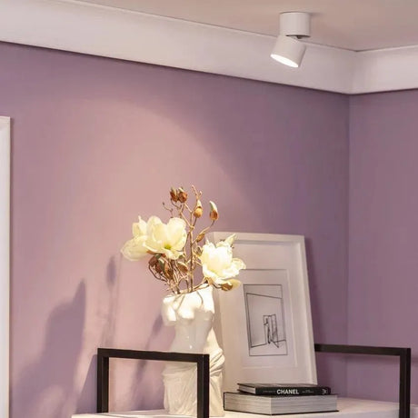 Plafondspot wit verstelbaar modern rond met led lamp