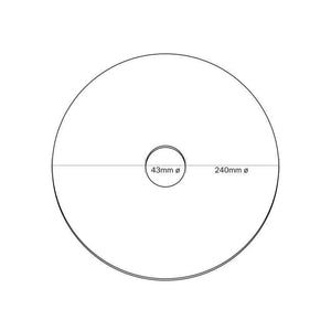 Disc klein hanglamp zwart gat voor e27 fitting 240mm - FOIR